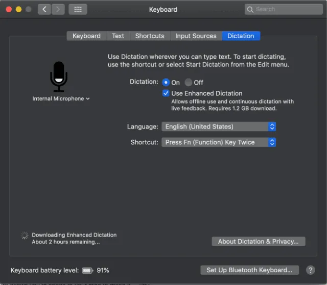 Apple Dictation