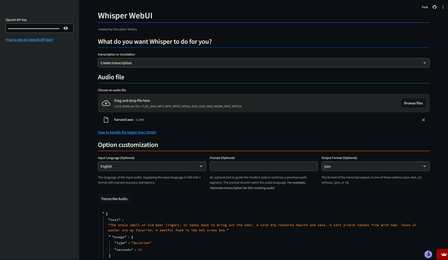 how to use Whisper in real time
