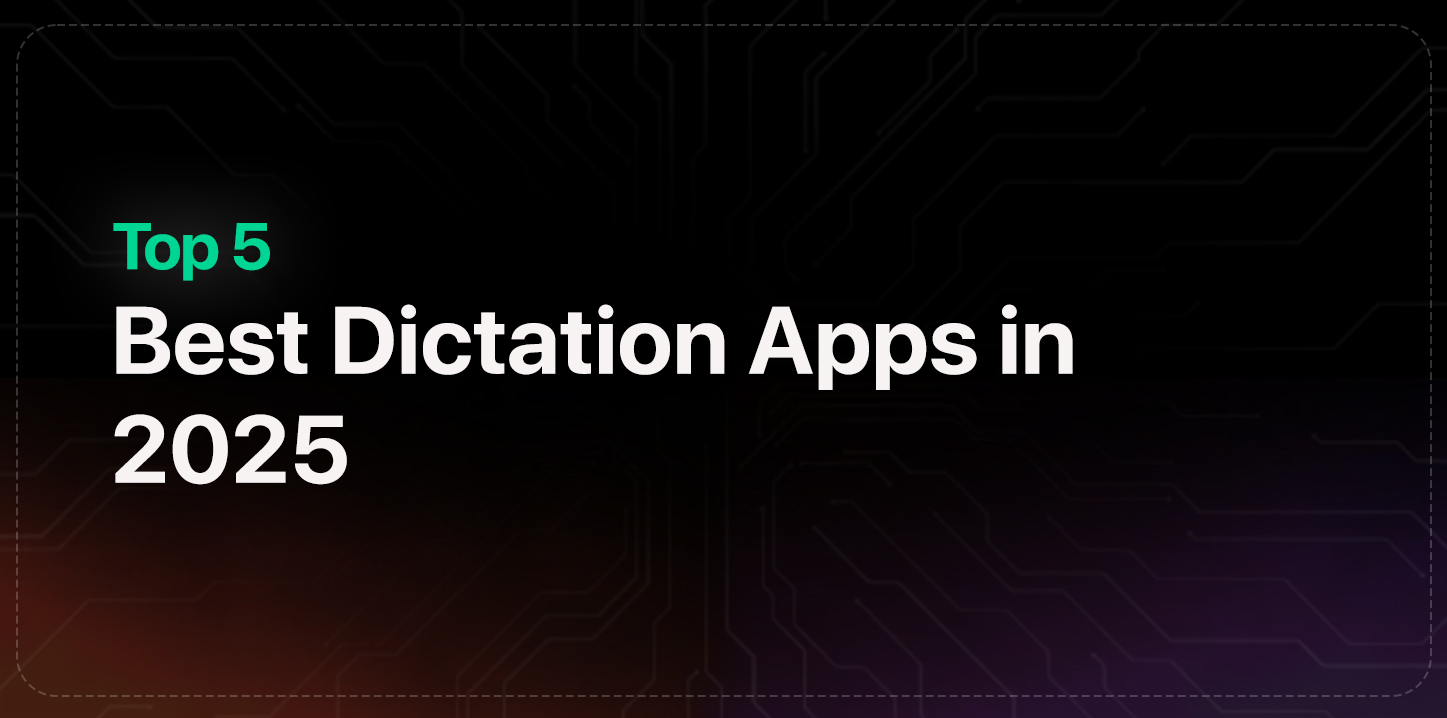 Cover image for Top 5 Best Dictation Apps in 2025