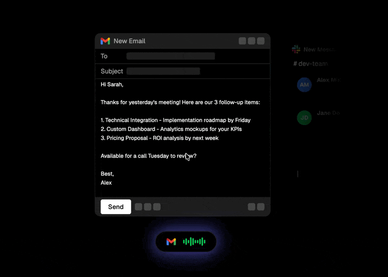 Amical dictation demo